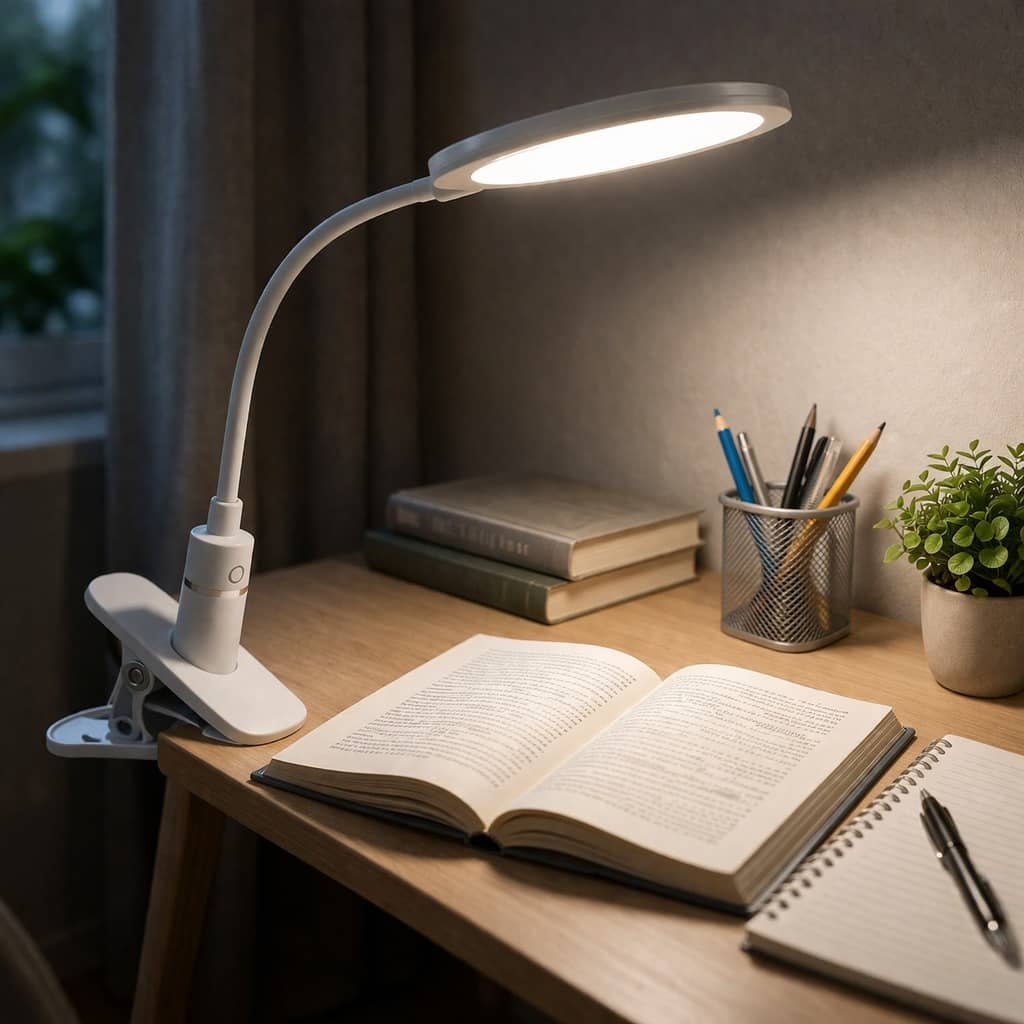 Folding Desk Lamp, USB Touch Control Dimmable Night Light, LED USB Rechargeable Desk Lamp-000786